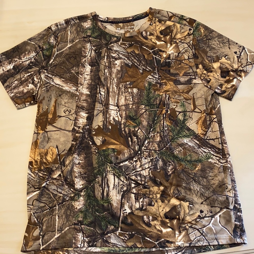 UNDER ARMOUR Camouflage SS Shirt SZ XXL
